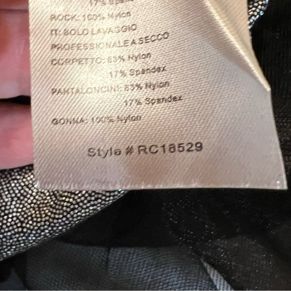 Revolution  Dancewear “Gravitate” Dance Costume Small Adult black mesh tulle - Picture 11 of 15